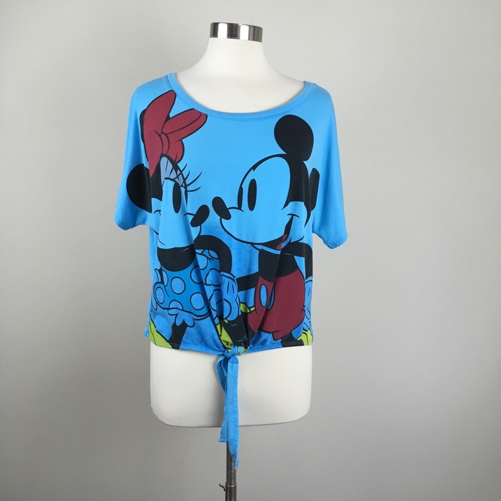 Disney Mickey & Minnie Tie front T shirt